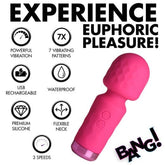 10X MINI SILICONE WAND - PINK